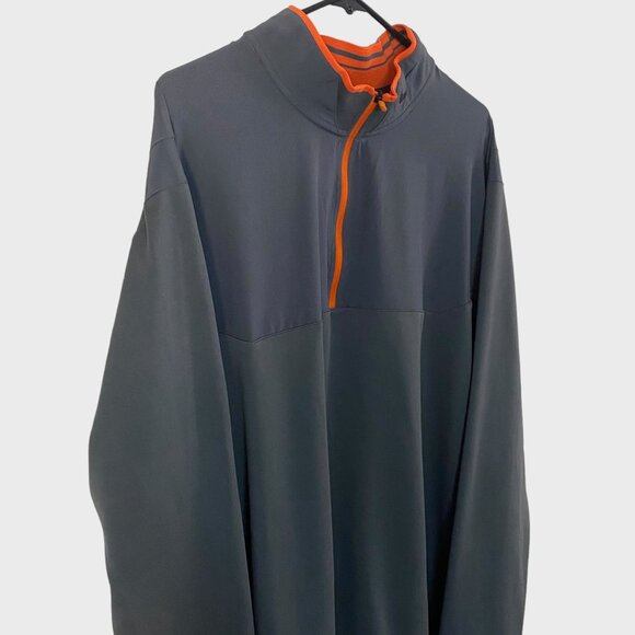 Nike Golf Dri-Fi Half-Zip Pullover Gray Men's XXL Athletic Stretch Long-Sleeve - Picture 4 of 12